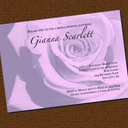 Printable Lace And Buttons Bridal Shower Invitation on Luulla